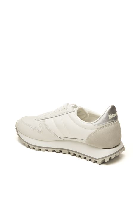 Sneaker millen bianco/silver BLAUER | MILLEN03TESS/CAM WHI/SILV